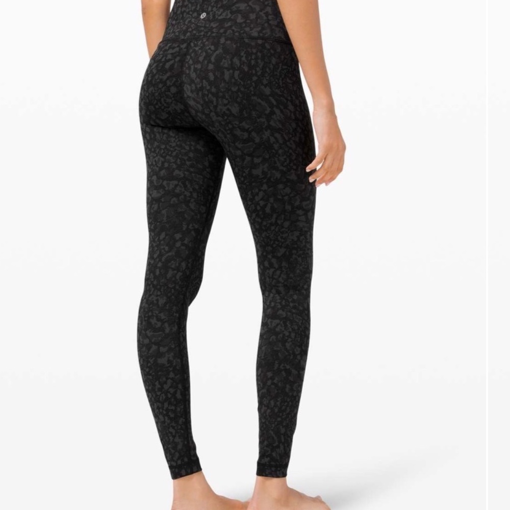 Lululemon Wunder Under Tight 28" Wild Thing Camo Deep Coal Size 4 W5BTES P